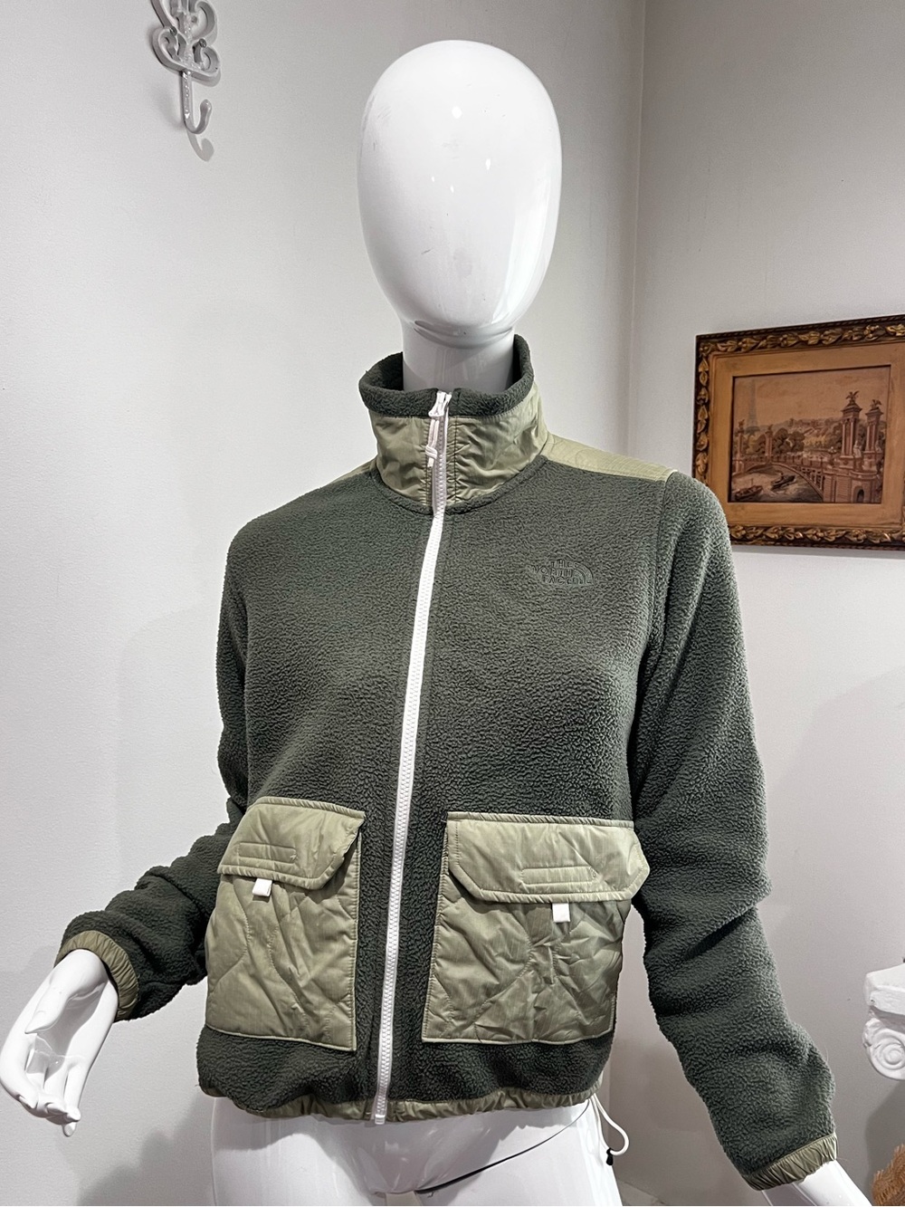 The North Face Women’s Royal Arch Fleece Jacket Forest Olive Khaki